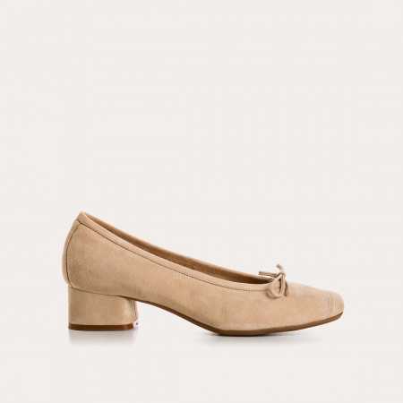 BALLERINES KYRIEL CUIR VELOURS