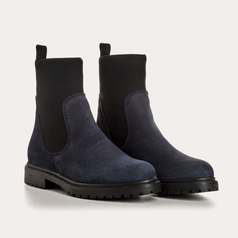 Boots chelsea suede with elastic