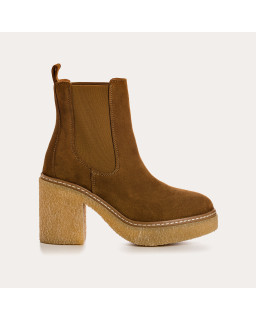 Boots Feroe - Velvet Leather - Women's Shoes | Reqins