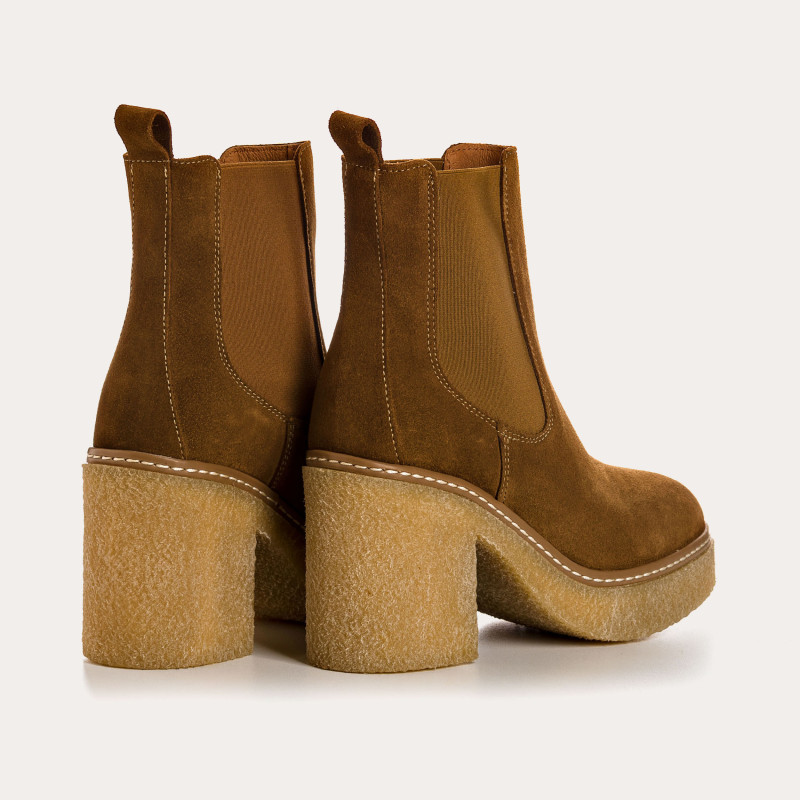 Boots Feroe - Velvet Leather - Women's Shoes | Reqins