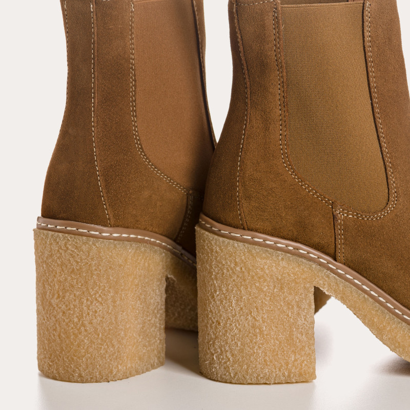 Boots Feroe - Velvet Leather - Women's Shoes | Reqins