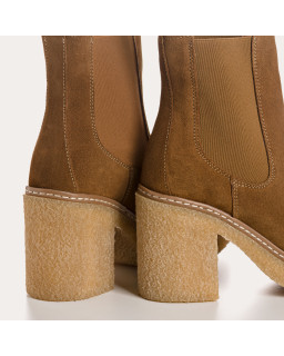 Boots Feroe - Velvet Leather - Women's Shoes | Reqins