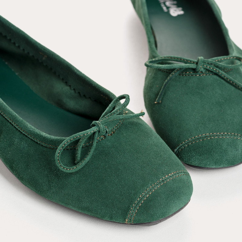 Harmony soft suede ballerinas