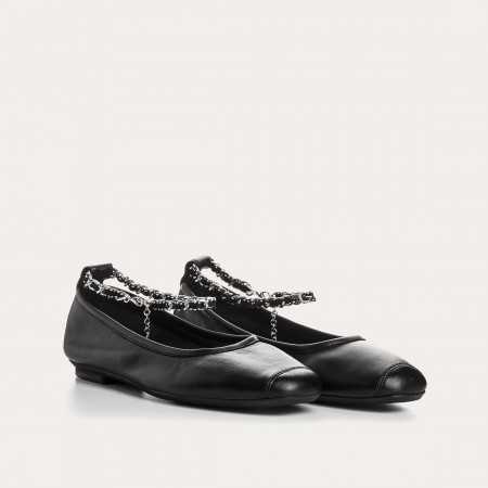 BALLERINES HYPHEN CUIR