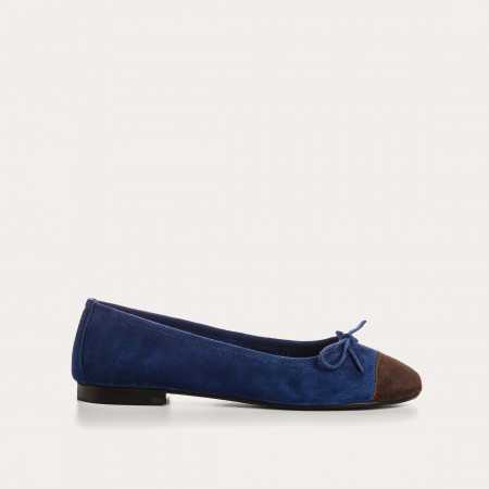 BALLERINES CIARA CUIR VELOURS