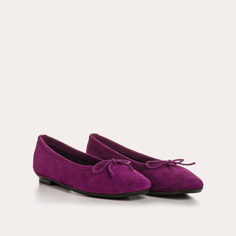 Harmony soft suede ballerinas