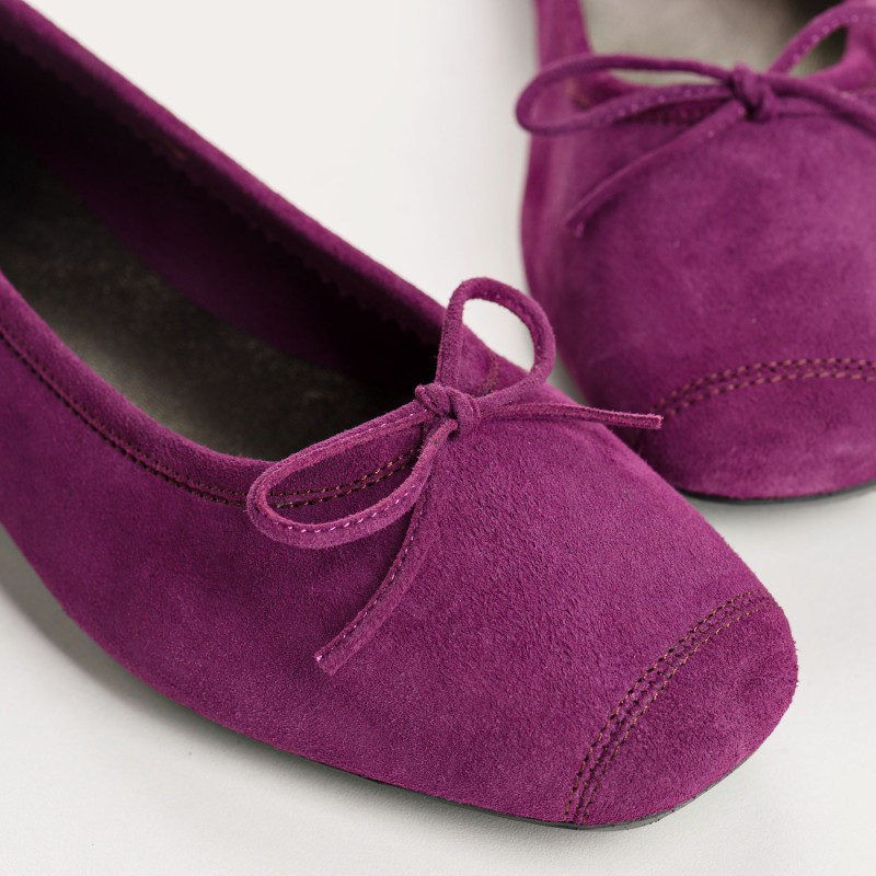 Harmony soft suede ballerinas