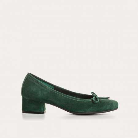 BALLERINES KYRIEL CUIR VELOURS