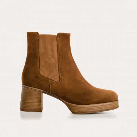 BOOTS PETIA CUIR VELOURS