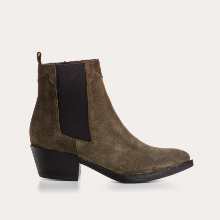 BOOTS ELIOTH CUIR VELOURS