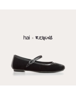 Babies Hai x Reqins en cuir et velours