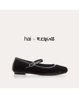 Honoured MARY JANES Hai x Leather and Velvet Reqins