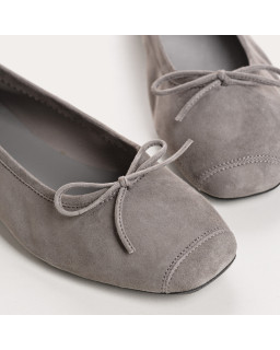 Ballerines Harmony en cuir velours souple | Reqins
