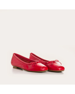 Harmony smooth leather ballerinas