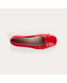 Harmony smooth leather ballerinas