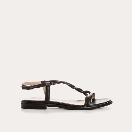 WILLOW SANDALS - Women's Leather Flange Flat Shoes | Reqins