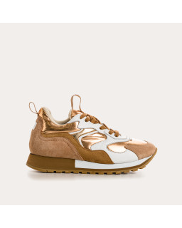 Sneakers GALIA - baskets à lacets femme cuir multicolore | REQINS