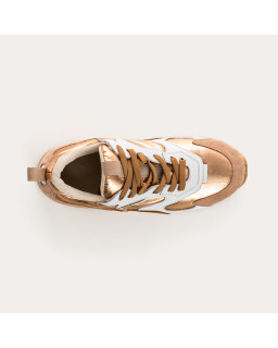 Sneakers GALIA - baskets à lacets femme cuir multicolore | REQINS