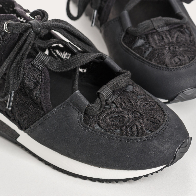 Inoa sneakers - Black lace lace lace lace sneakers | Reqins