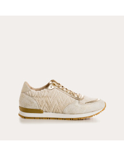 Sneakers ELDORADO - baskets à lacets femme beige | REQINS