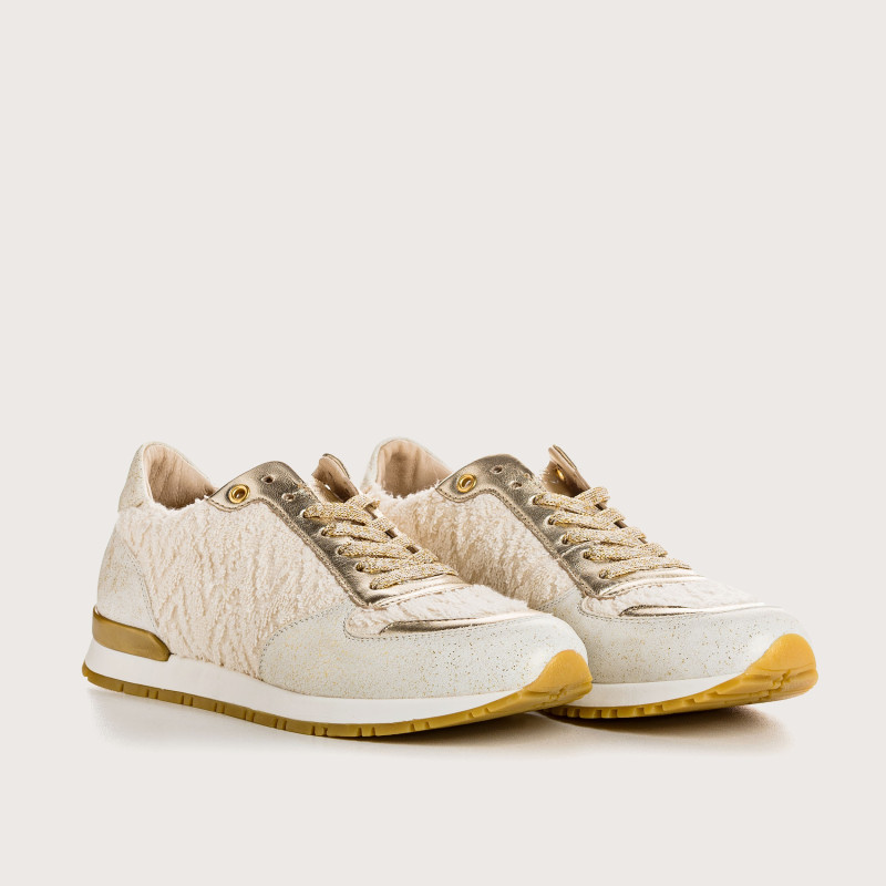 Eldorado Sneakers - Beige Women Lace Sneakers | Reqins