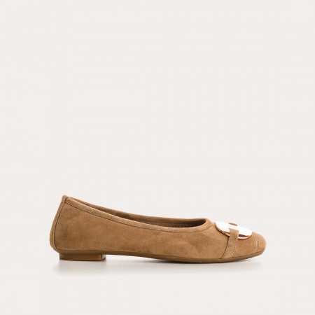 BALLERINES HERMES CUIR VELOURS