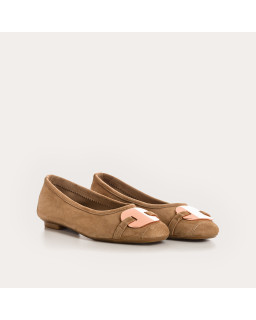 Ballerines HERMES - chaussures plates cuir velours femme | REQINS