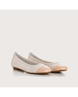 Ballerines bicolores Halcine en cuir | Reqins