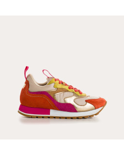 Sneakers GALIA - baskets à lacets femme cuir multicolore | REQINS