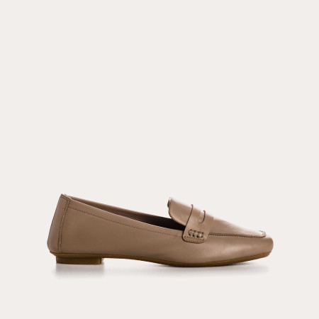 Hema college moccasins with square toe leather