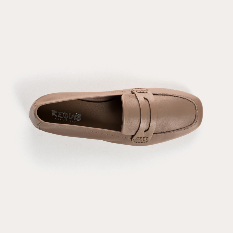 Hema college moccasins with square toe leather
