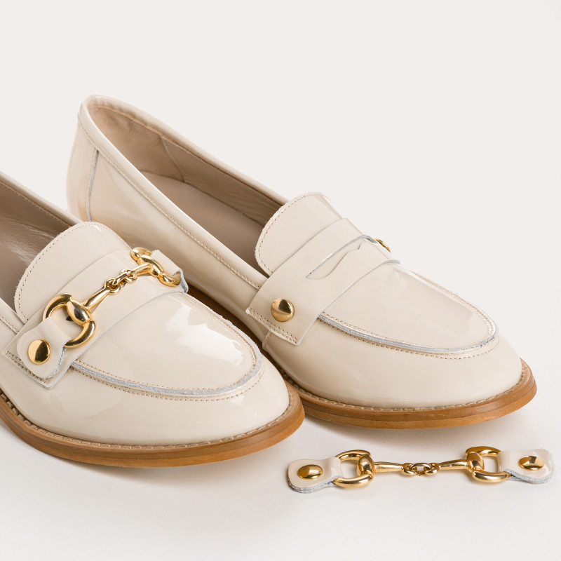 JANIS MOCASSINS - WOMAN SHOES PARTNISE BEIGE | Reqins