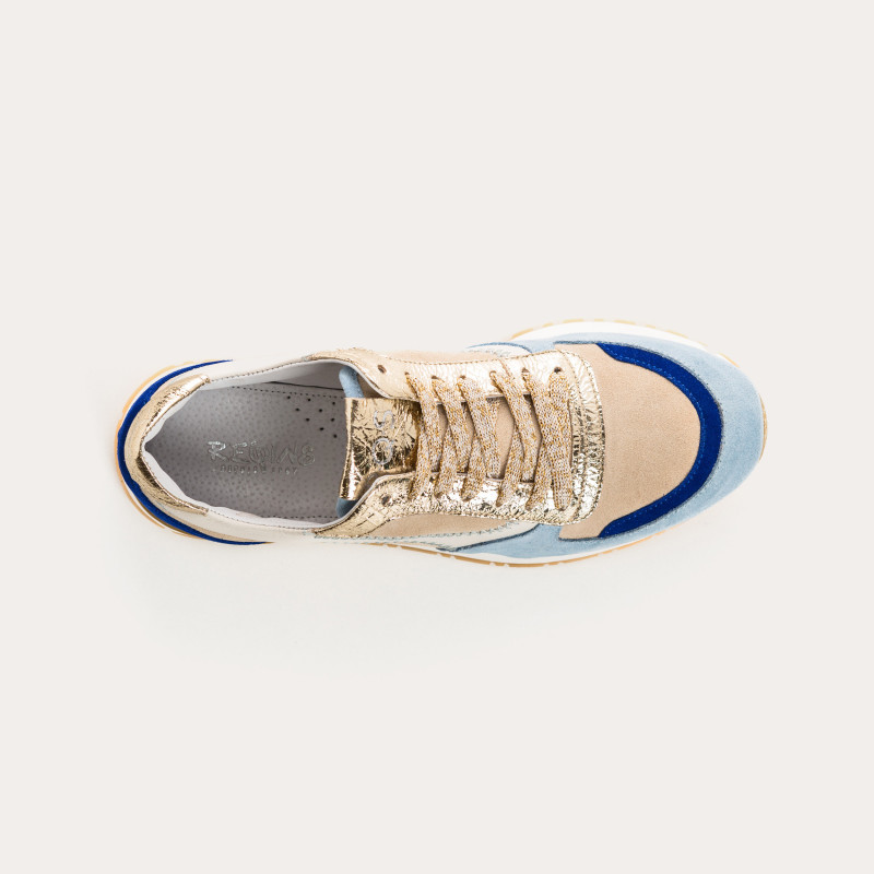 Electra Zig Zag Sneakers - Sneakers Woman Multicolored Leather | Reqins