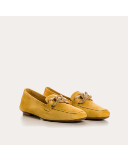 Hamaya suede loafers with buckles | Reqins