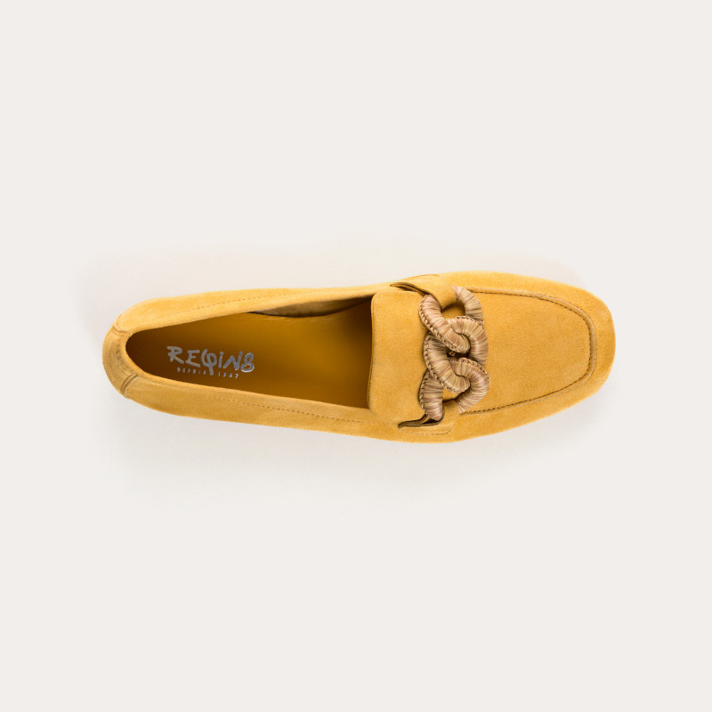 Hamaya suede loafers with buckles | Reqins