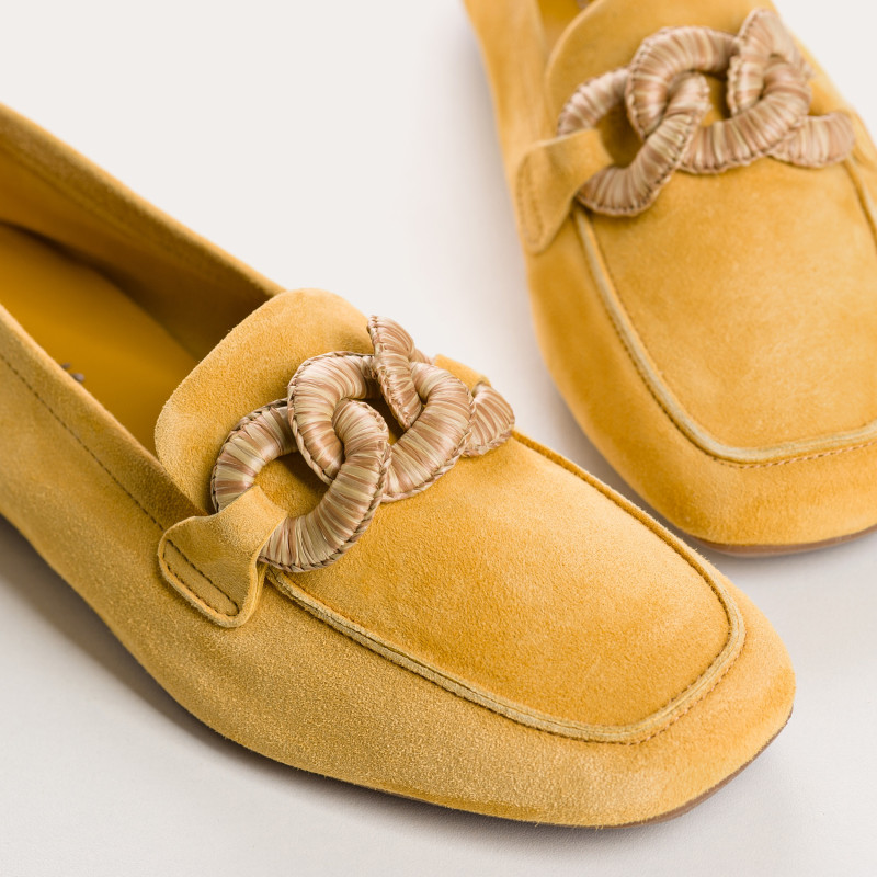 Hamaya suede loafers with buckles | Reqins