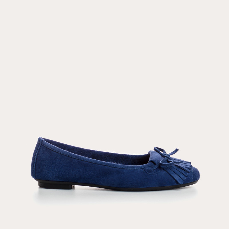 Hindi Suede Ballerina Flats | Reqins
