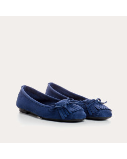 Hindi Suede Ballerina Flats | Reqins