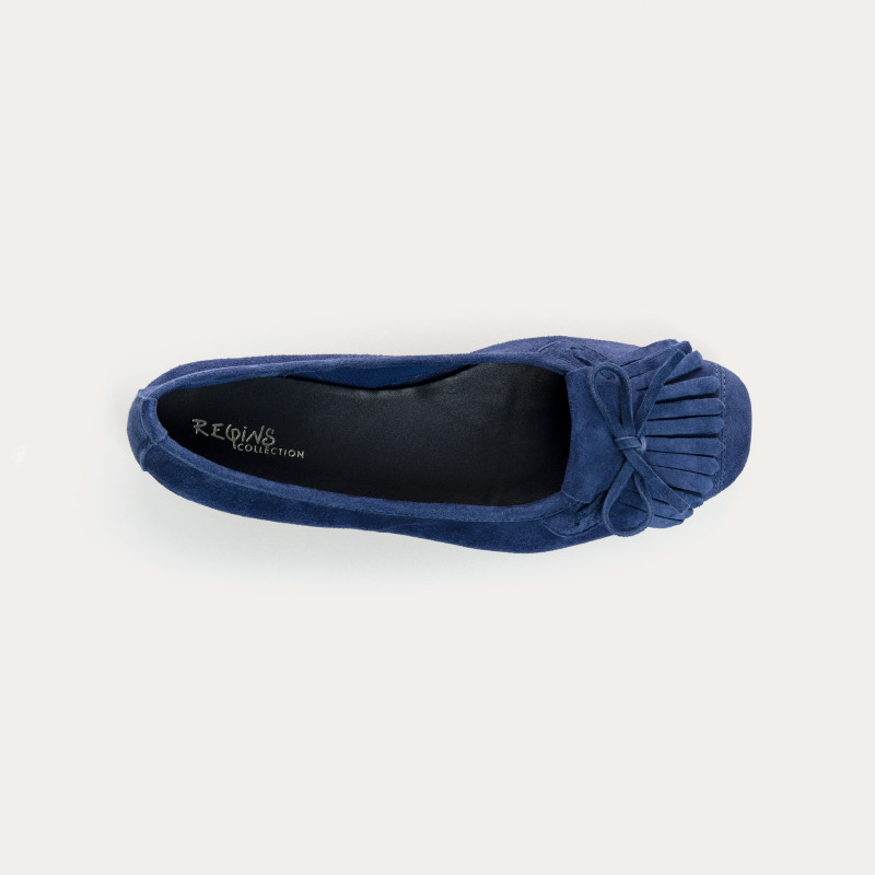 Hindi Suede Ballerina Flats | Reqins