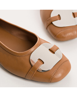 Ballerines Hermes en cuir - Élégance & Style | Reqins