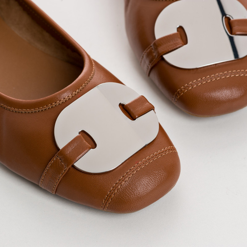 Ballerines Hermes en cuir - Élégance & Style | Reqins