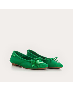 Hello Suede Ballerinas with Star