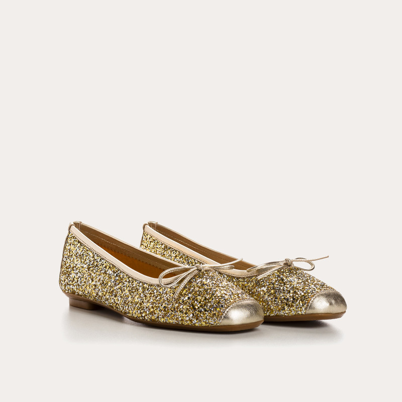 Harmony ballerinas with glitter and square tip