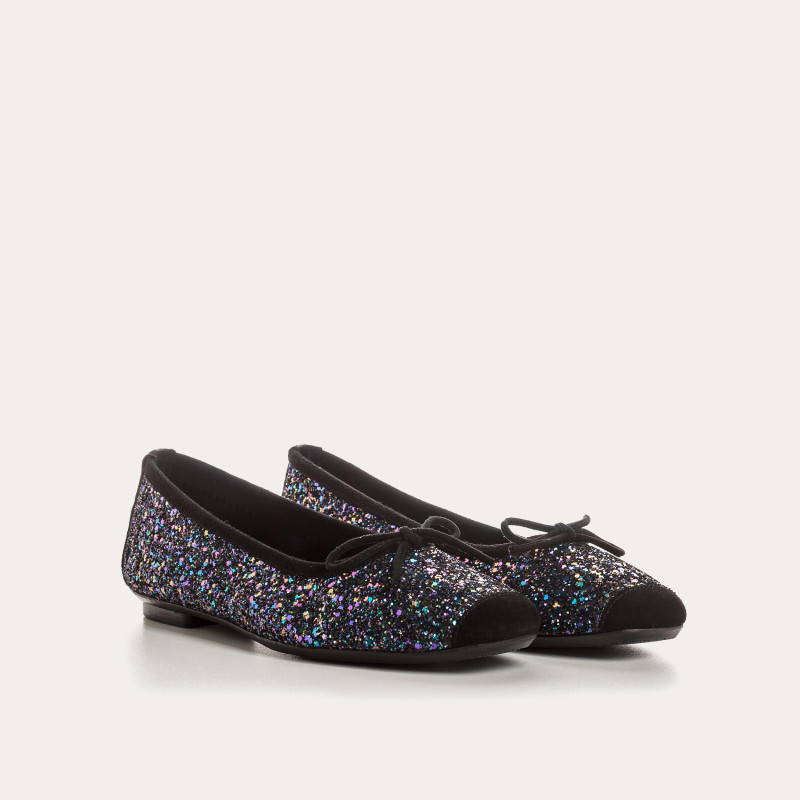 Harmony ballerinas with glitter and square tip