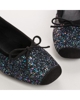 Harmony ballerinas with glitter and square tip