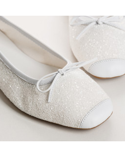 Harmony ballerinas with glitter and square tip