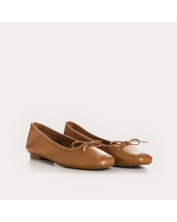 Harmony smooth leather ballerinas