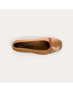Harmony smooth leather ballerinas