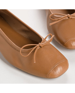 Harmony smooth leather ballerinas