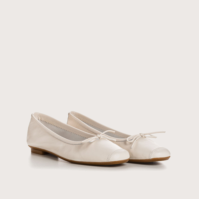 Harmony smooth leather ballerinas